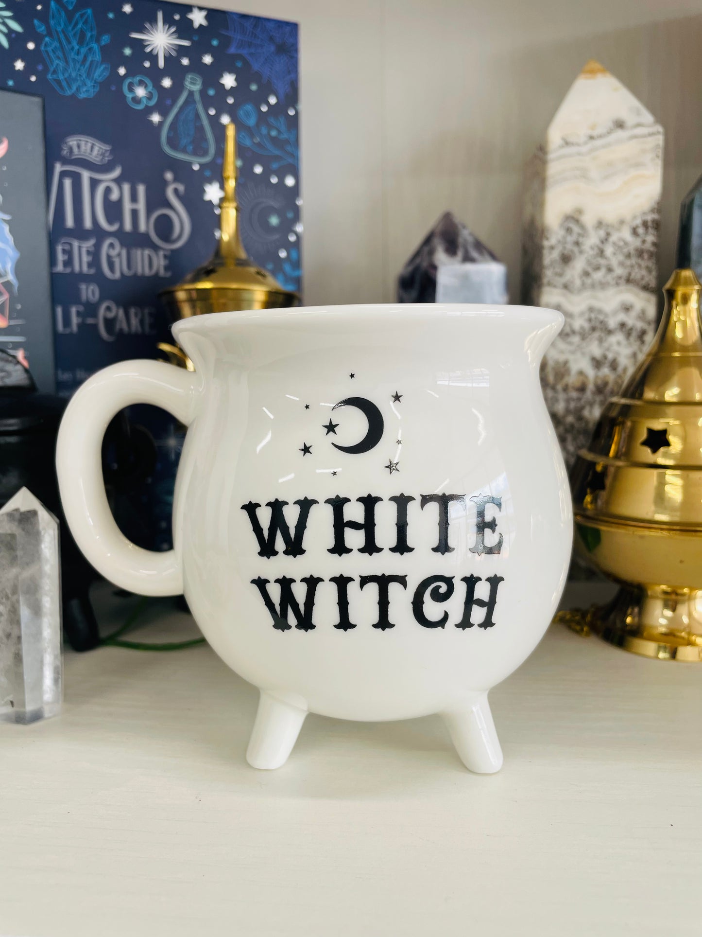 White Witch Cauldron Mug | Gift boxed