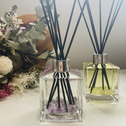 Lemongrass and Ginger - Crystal Infused Reed Diffuser