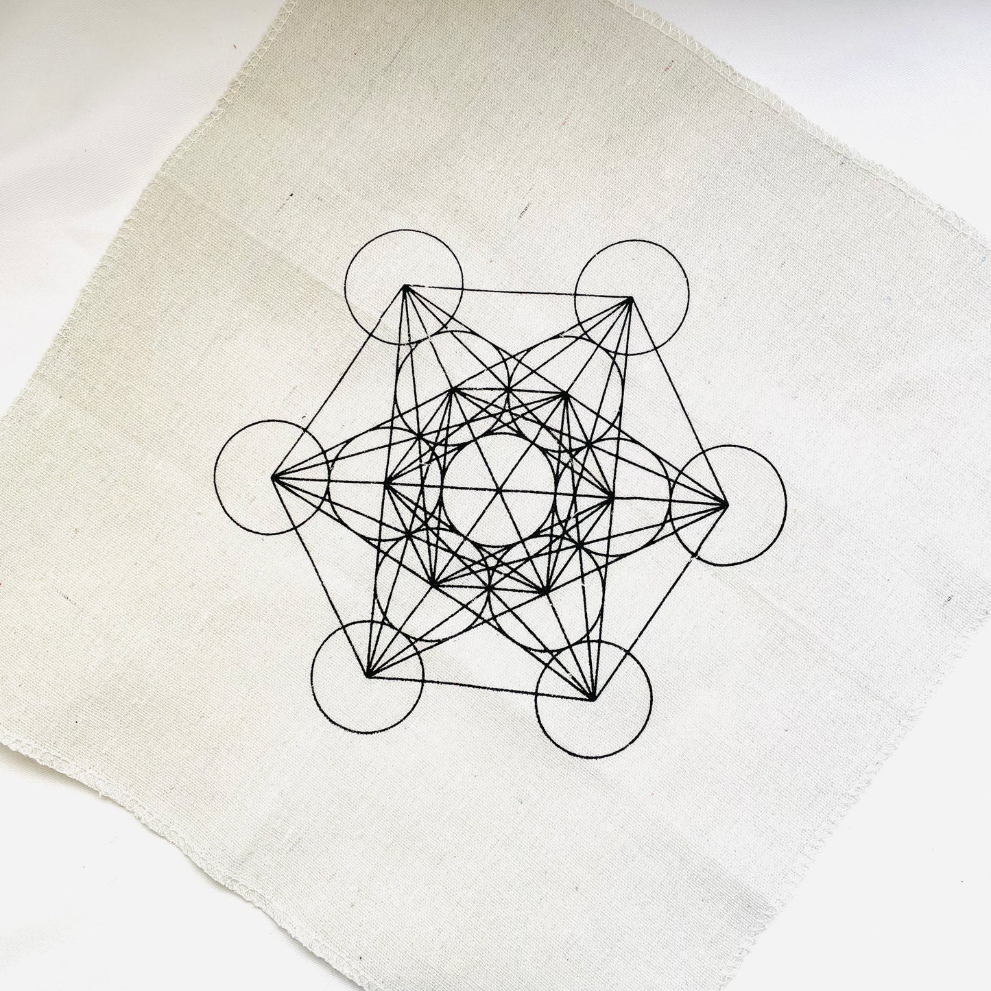 Metatron's Cube Crystal Grid - Cloth